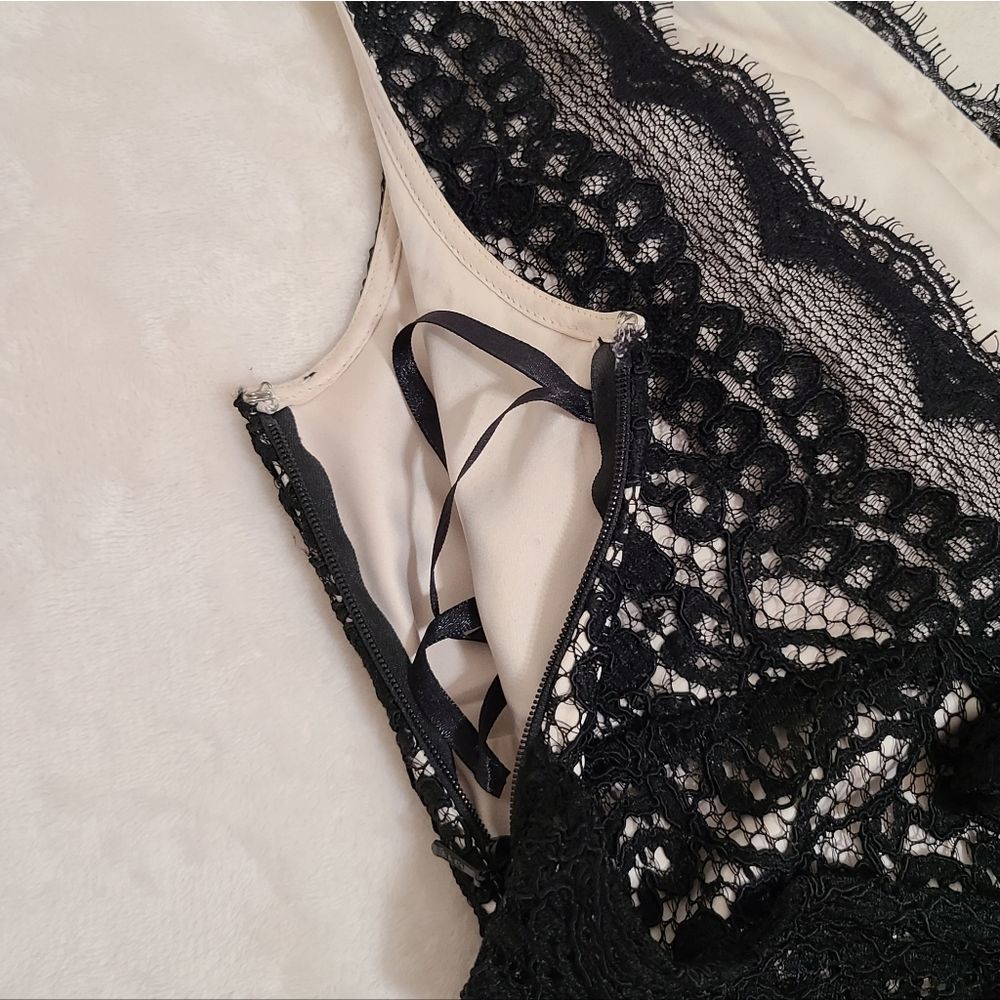 WHBM black lace dress size 10 - Picture 8 of 14